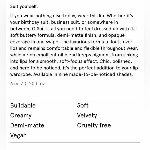 Glossier Jet Red Lip Suit Crème NIB - Picture 9 of 9